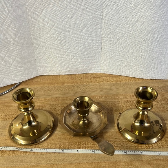 Vintage Brass Candleholders
